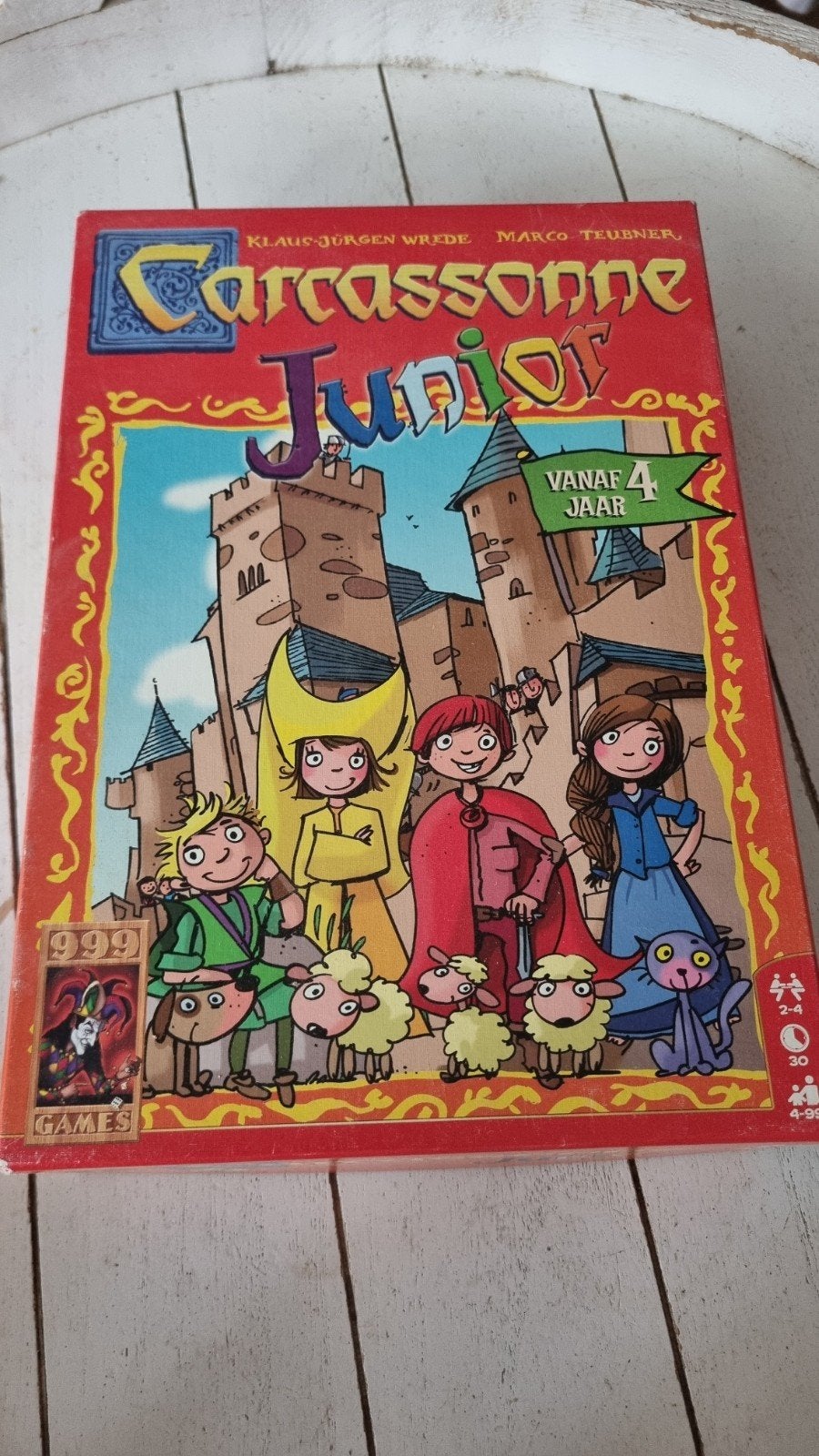Carcassonne Junior bordspel - Zo goed als nieuw, Drie of vier spelers, Ophalen of Verzenden, Zo goed als nieuw, 999 Games