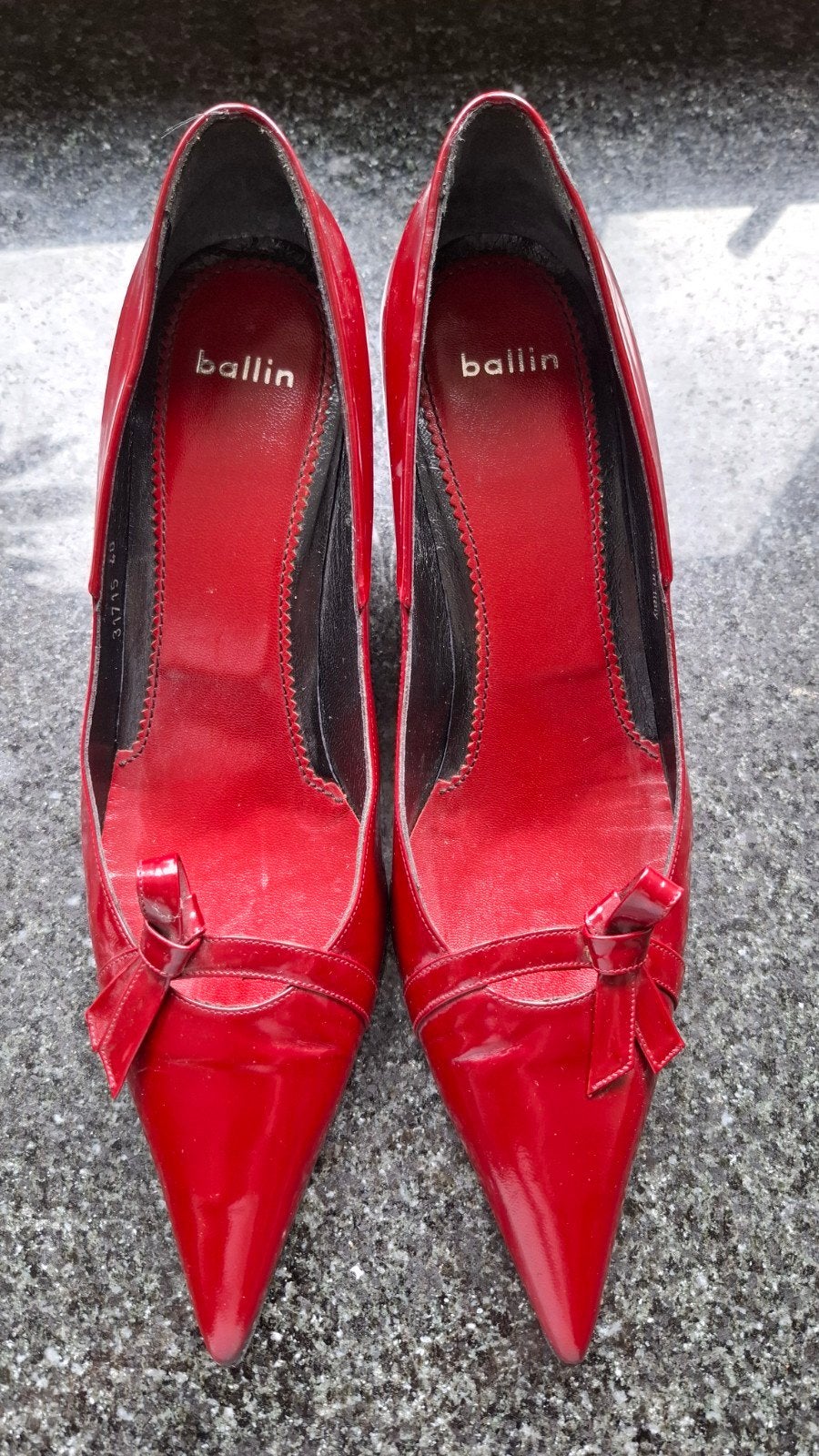 Ballin rode lakleren pumps - Maat 40, Pumps, Ophalen of Verzenden, Ballin, Gedragen