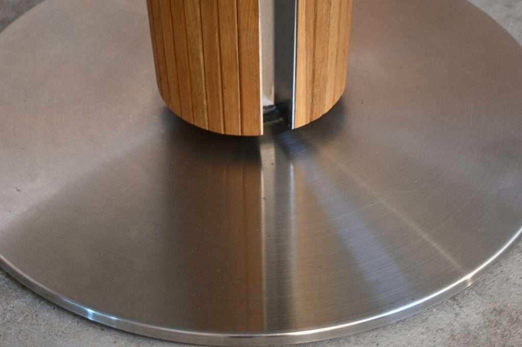 ZGANieuw fraaie Bree's New World Steely design tafel, 200 cm of meer, Zo goed als nieuw, Vijf personen of meer, Overige houtsoorten