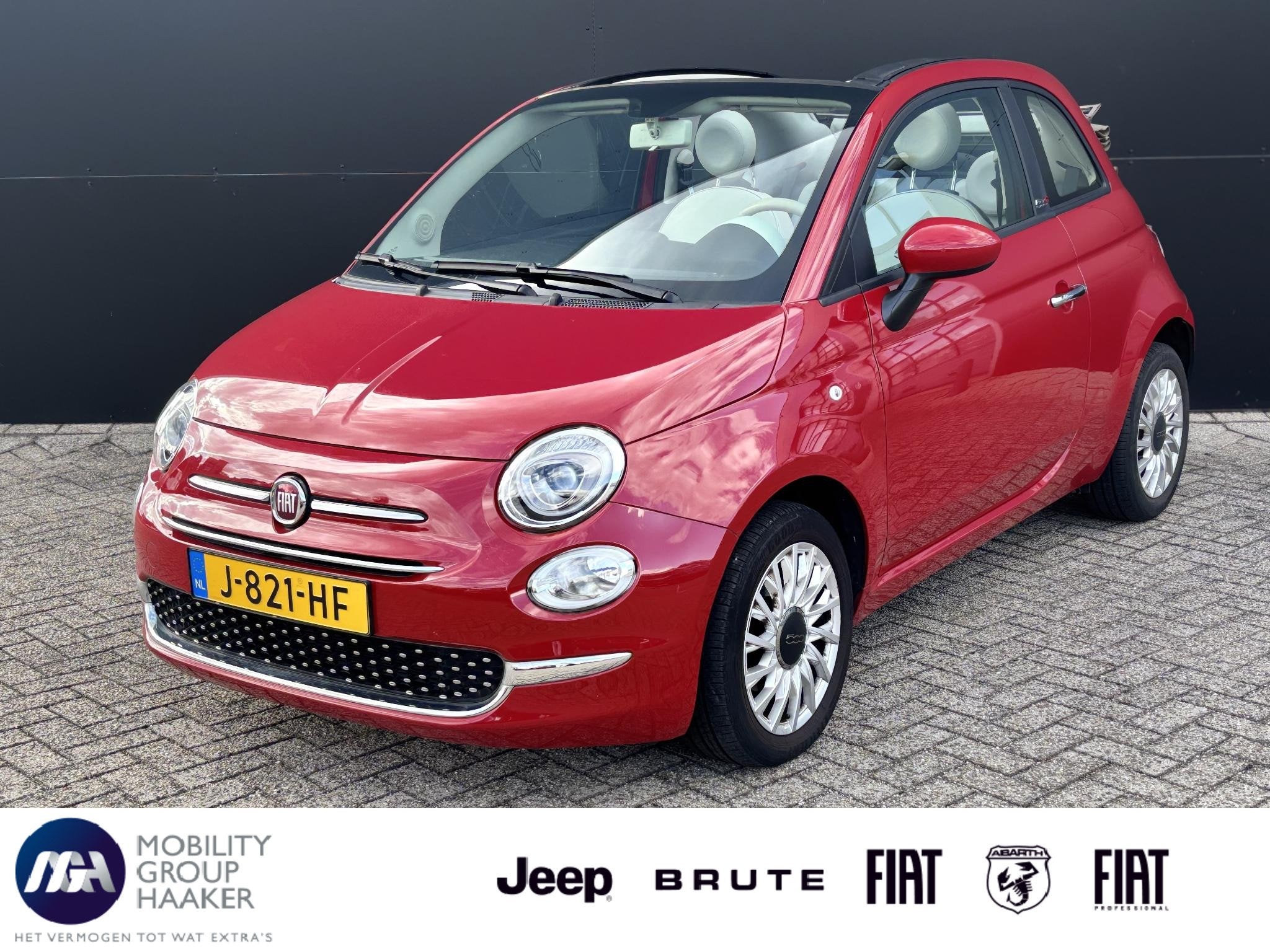 Fiat 500 C 1.0 Hybrid Lounge | Dealeronderhouden | Apple/And, Auto's, Voorwielaandrijving, Stof, Euro 6, Cabriolet