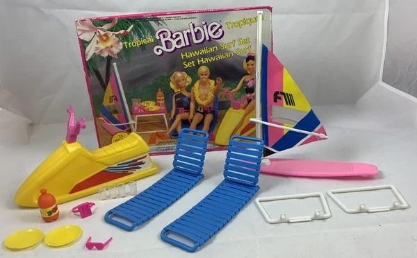 Barbie Tropical Surf Party Mattel 1986 Vintage 80s Pop Set, Coolsingel 104, 3011 AG Rotterdam, Netherlands, Fashion Doll, Verzenden