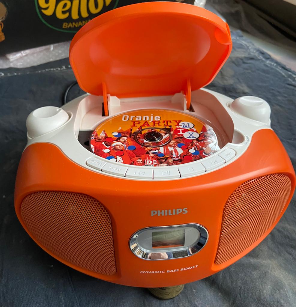 Oranje WK Philips Radio/Cd soundmachine., Ophalen of Verzenden, Zo goed als nieuw, Philips