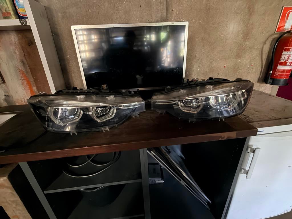 BMW F30 F31 F32 F33 F36 Full LED black edition koplampen Set, Ophalen of Verzenden, Gebruikt, BMW