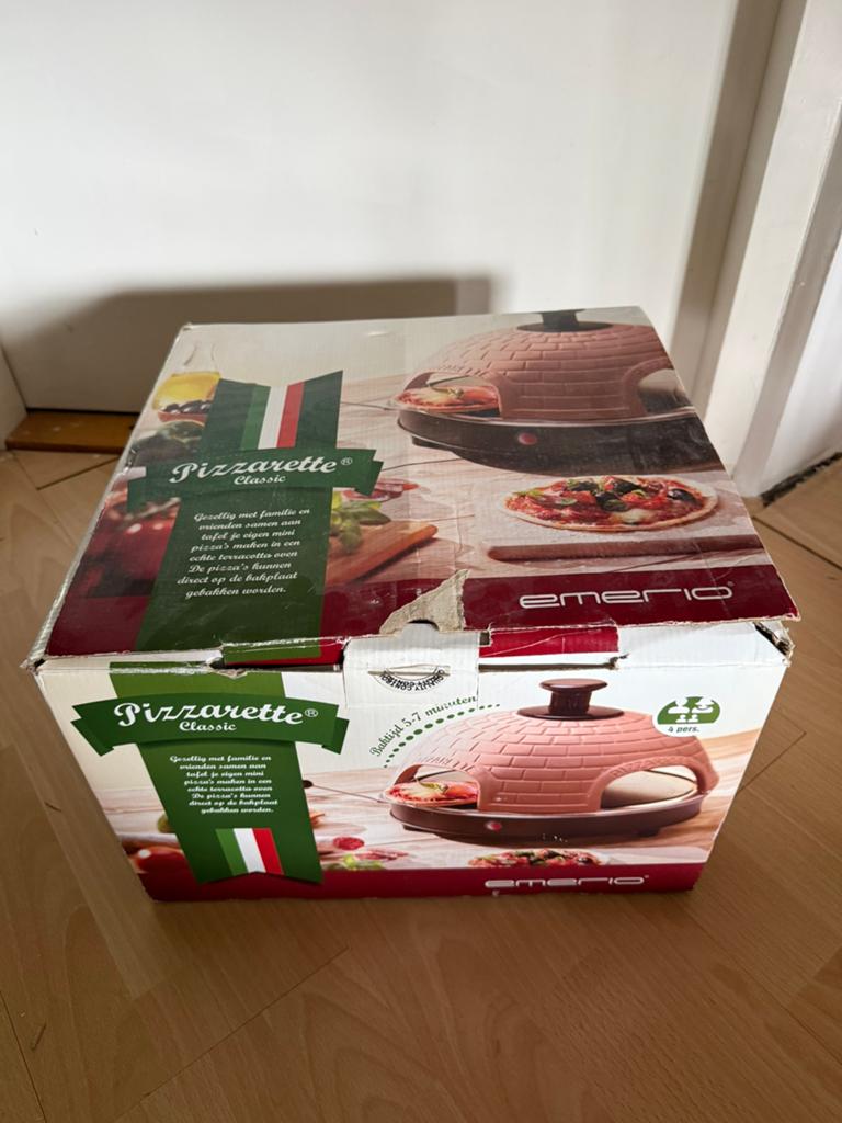 Emerio pizzarette 4personen, Witgoed en Apparatuur, Ovens, Zo goed als nieuw, Minder dan 45 cm, Ophalen