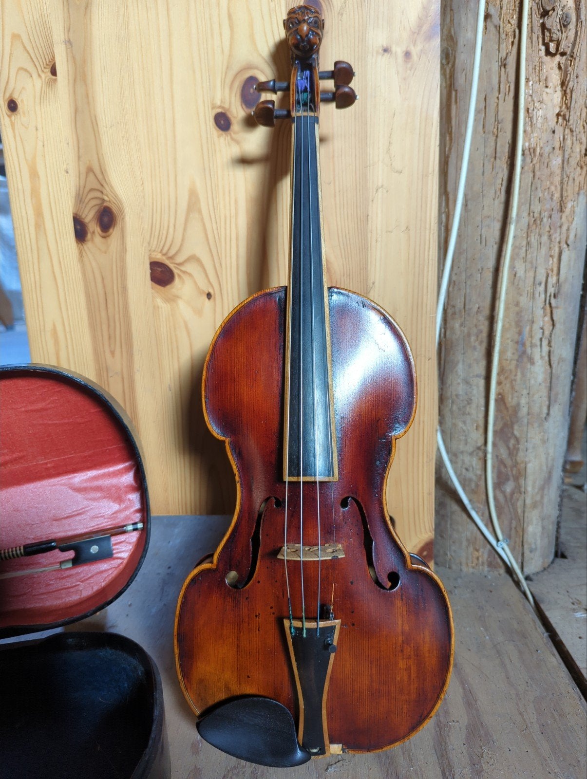 mooie oude viool, Muziek en Instrumenten, Ophalen, Gebruikt, Viool, 4/4-viool