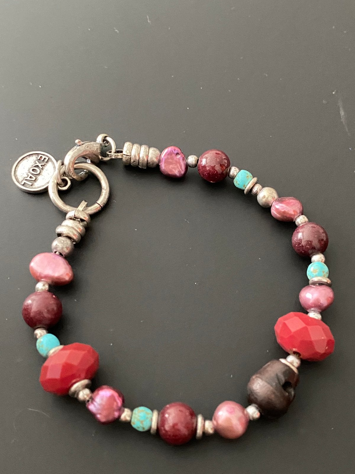 Armbandje Exoal semi edelstenen, Ophalen of Verzenden, Zo goed als nieuw