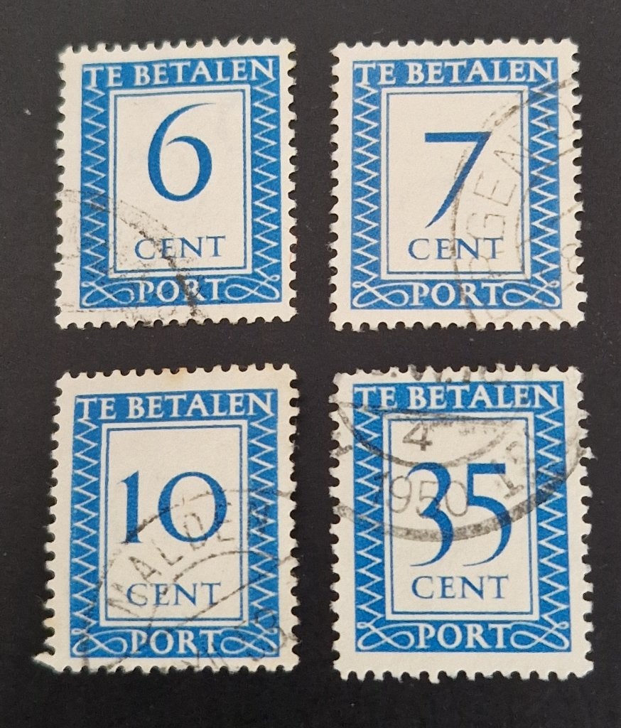 Nederland 1947-1958 - nvph P80-P106 - Portzegels -onvolledig, Ophalen of Verzenden, Na 1940, Gestempeld