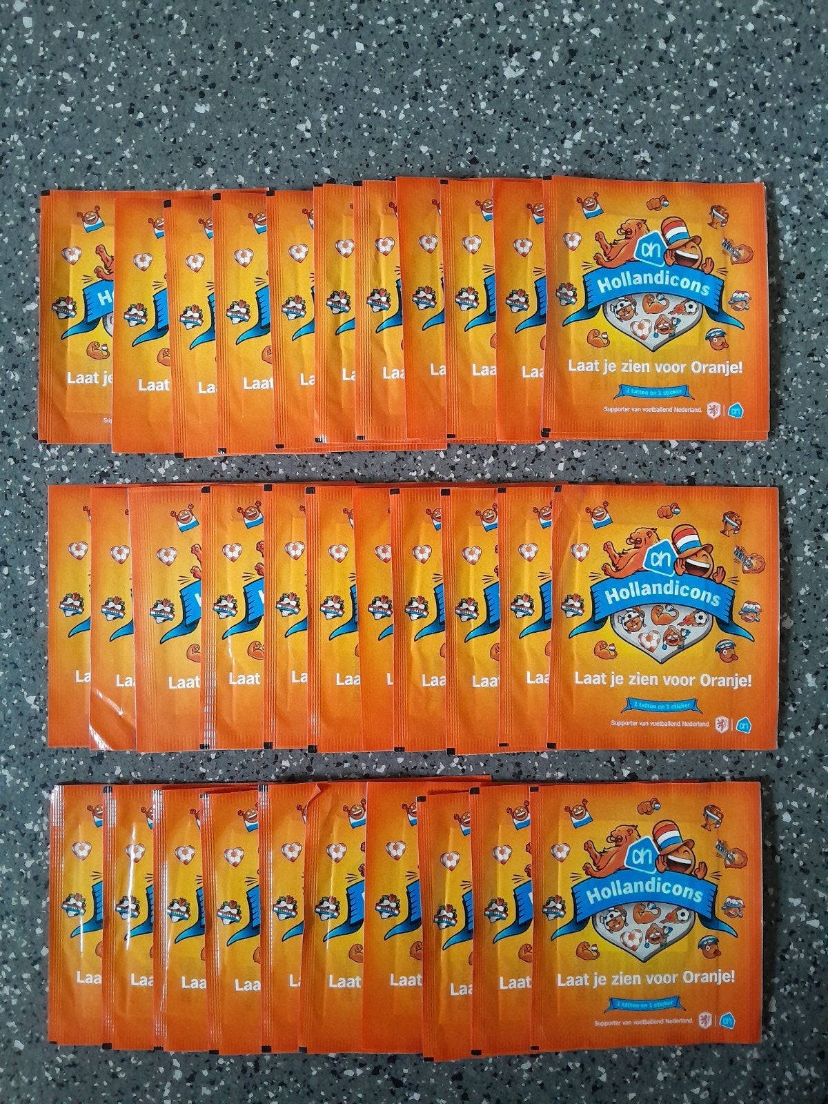 AH Hollandicons ~ Voetbal WK tattoo sticker ~ dichte setjes, Albert Heijn, Ophalen of Verzenden