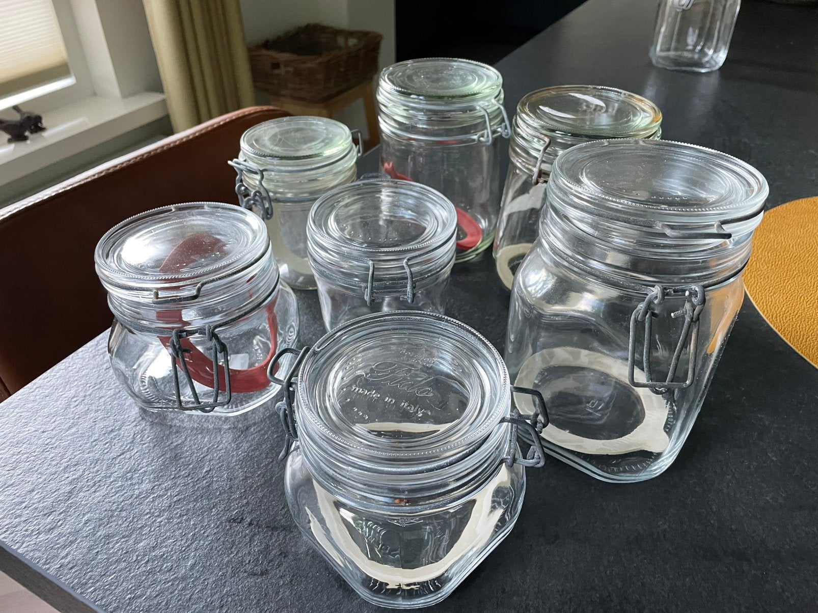 Diverse weckpotten met en zonder ring voor inmaak, Huis en Inrichting, Keuken | Potten en Pannen, Ophalen, Gebruikt, Glas, Pot, Bus of Blik