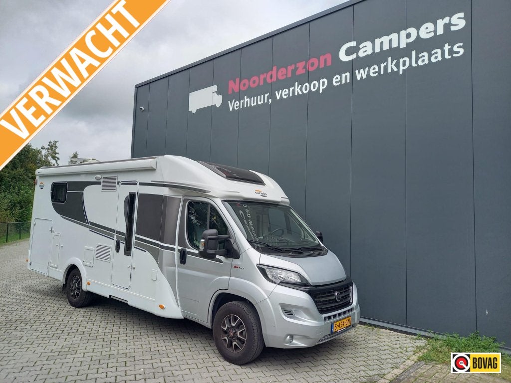Carado T 447 - automaat - heel netjes - na huurseizoen 2026, Caravans en Kamperen, Automaat, Ringverwarming, Fiat, Koelkast