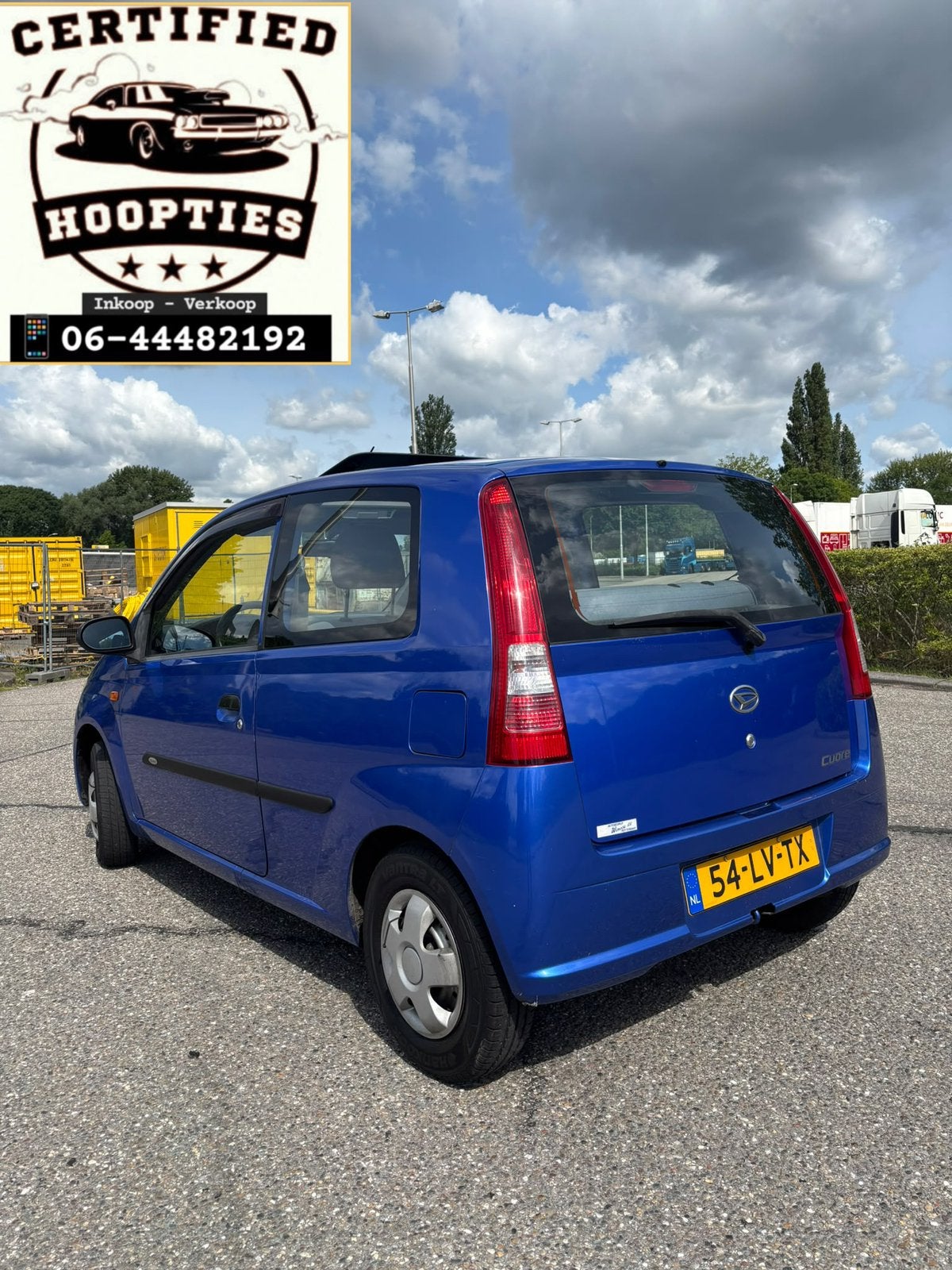 Daihatsu Cuore 1.0 Osaka 3D 2003 Blauw APK 5/6/2027 ELEK DAK, Auto's, Daihatsu, Voorwielaandrijving, 600 kg, 18 €/maand, Cuore
