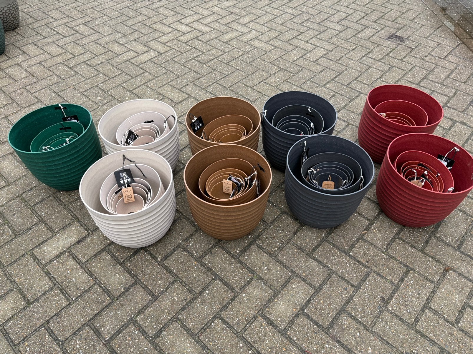 Partij Kunststof potren voor binnen  MICA, Ophalen, Kunststof, Minder dan 30 cm, Rond