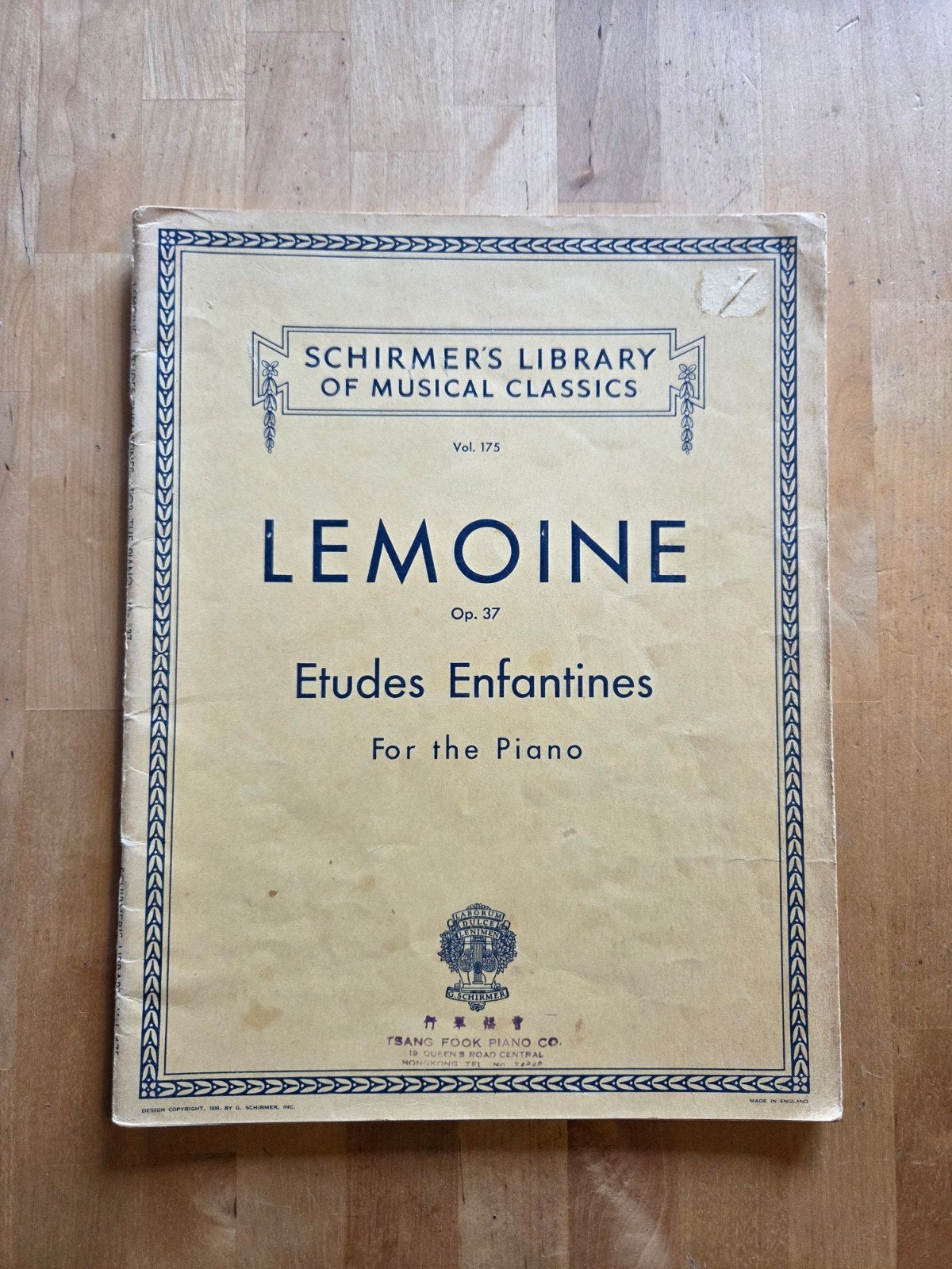Lemoine Etudes Enfantines Op. 37 - Pianoboek, Ophalen of Verzenden
