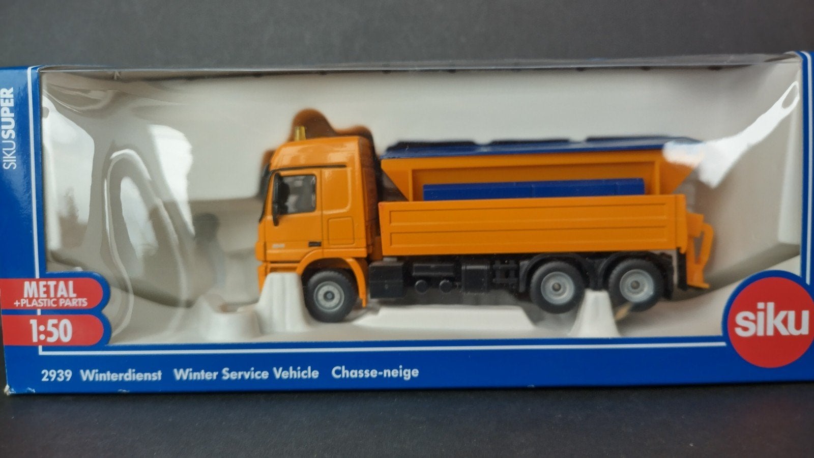 Mercedes Benz Actros Winterdienst 1:50 Siku 2939 Pol, SIKU, Verzenden, Zo goed als nieuw, Bus of Vrachtwagen
