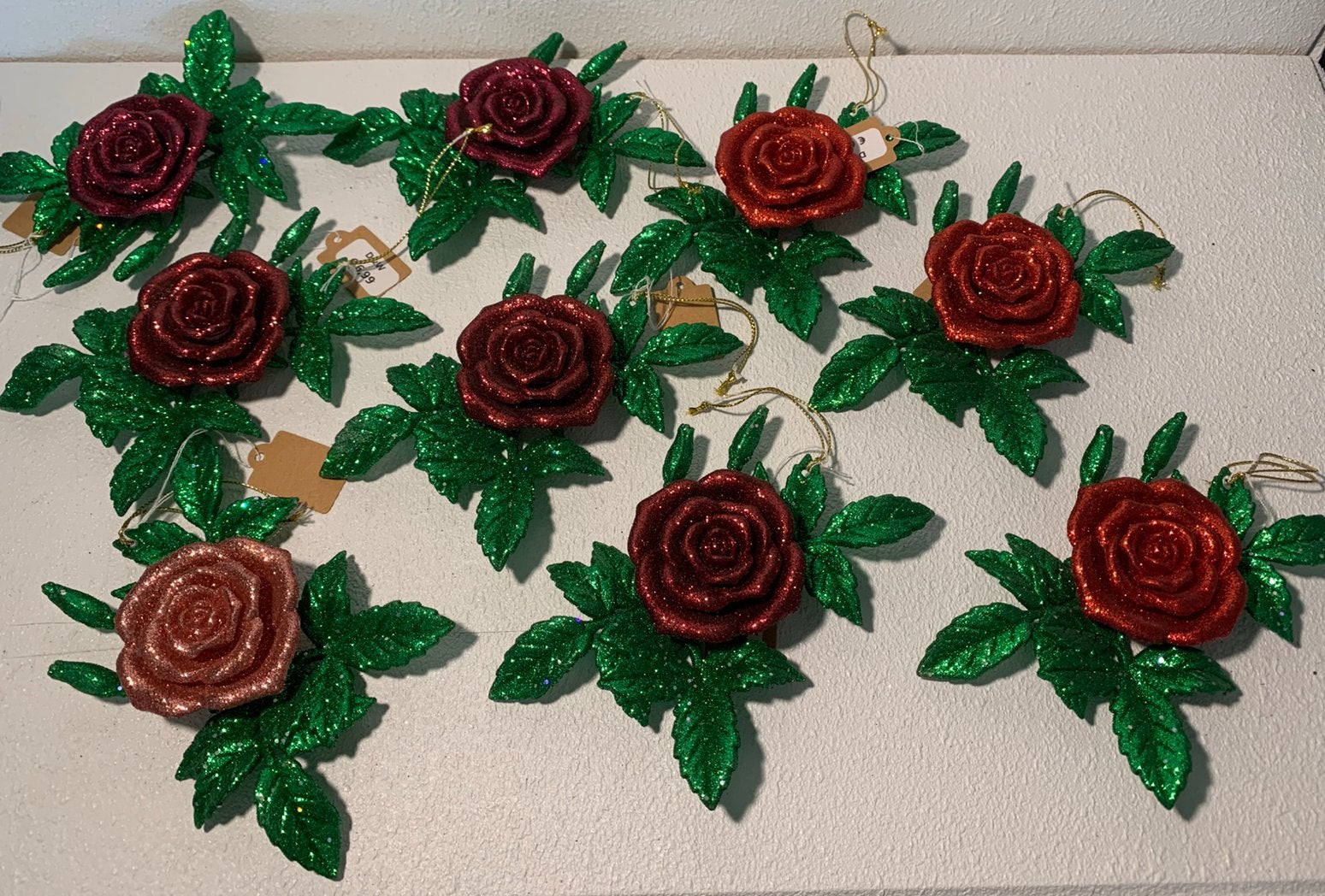 Kerst hangers : Roos op blad, Diversen, Kerst, Ophalen of Verzenden, Nieuw