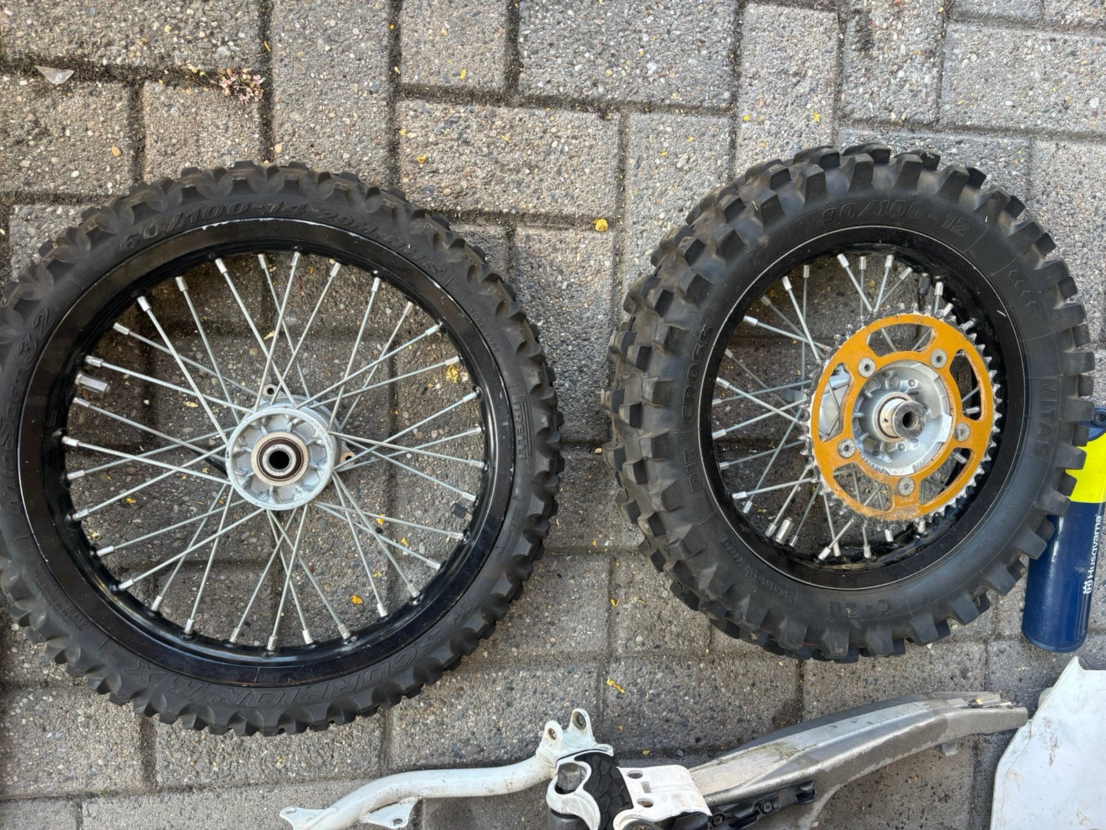 KTM sx65 wielen 14/12 velgen husqvarna tc65, Motoren, Ophalen of Verzenden