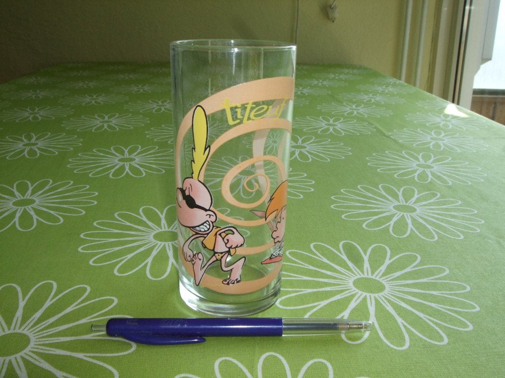 Titeuf glas - Coca Cola McDonalds, Verzamelen, Ophalen of Verzenden, Overige figuren, Zo goed als nieuw, Overige typen