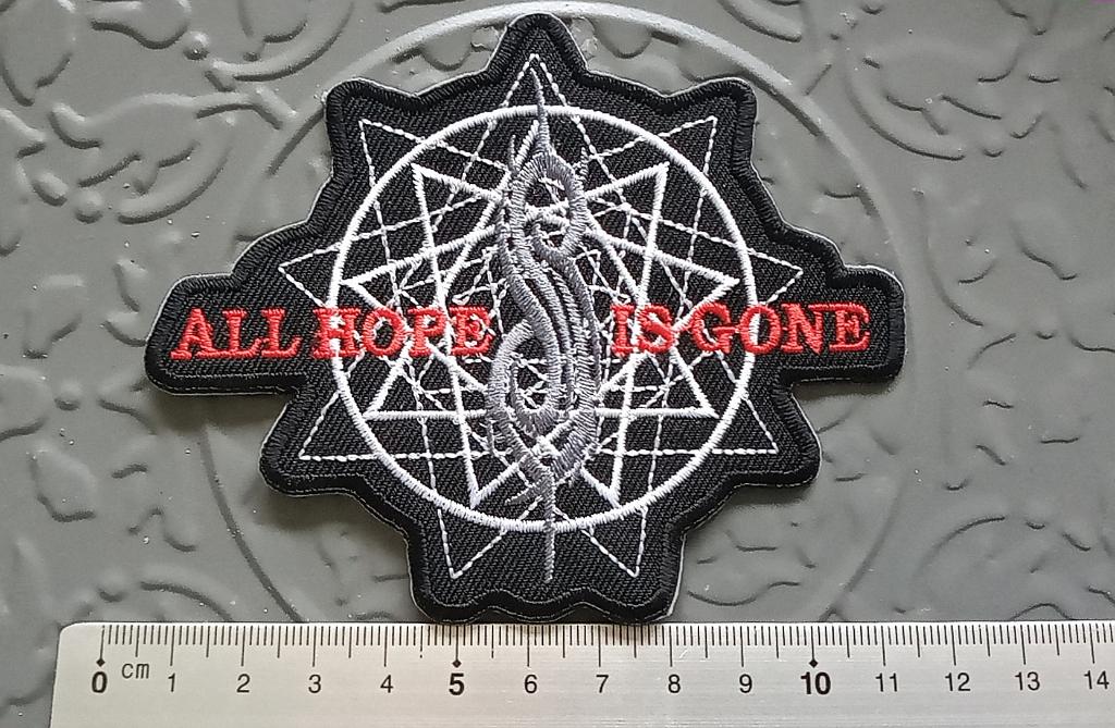 Slipknot erg mooie shaped all hope is gone patch 58, Verzenden, Nieuw, Kleding