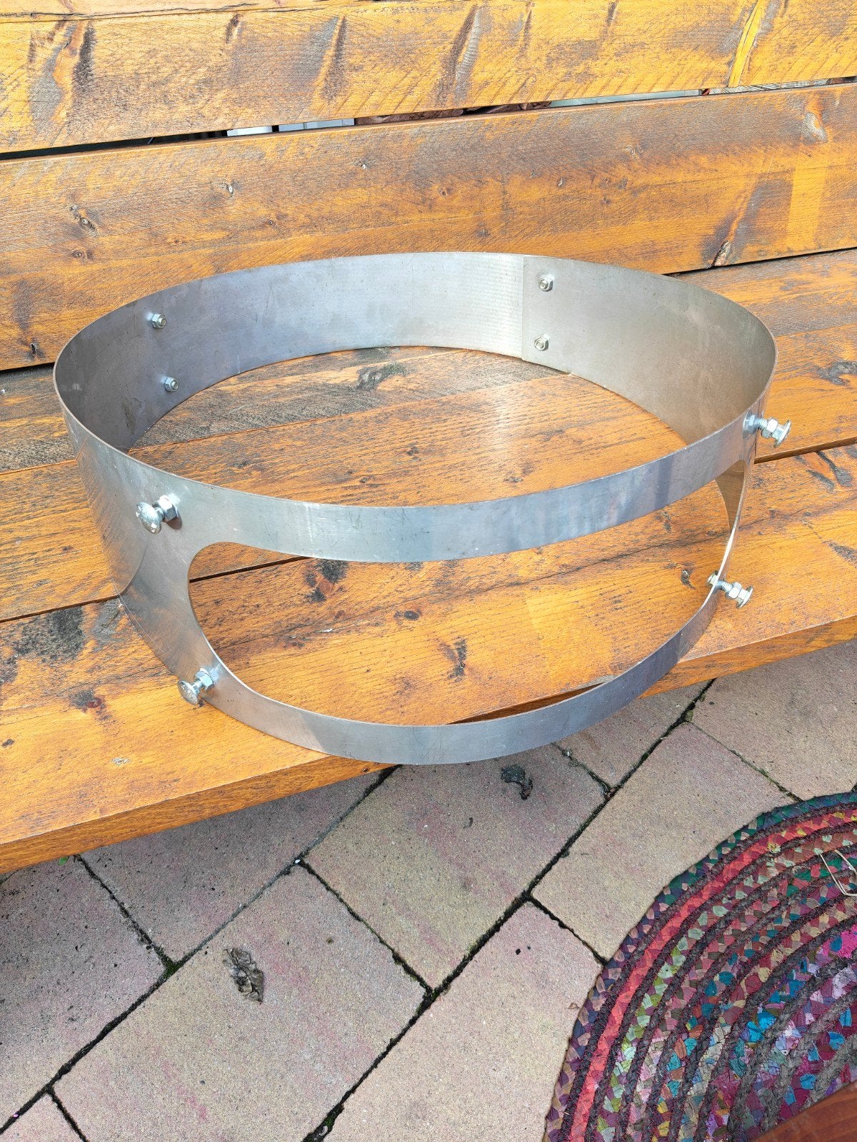 bbq pizza ring 46 inch, Tuin en Terras, Ophalen, Rond, Metaal