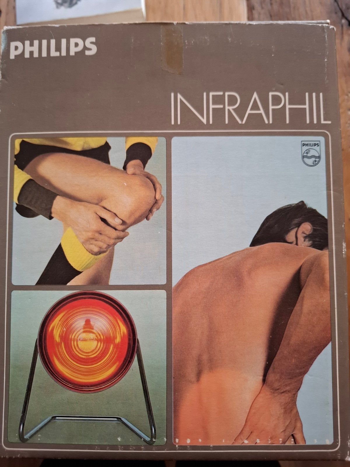 vintage Philips Infraphil HP 3608 infrarood warmtelamp, Witgoed en Apparatuur, Persoonlijke-verzorgingsapparatuur, Ophalen, Gebruikt
