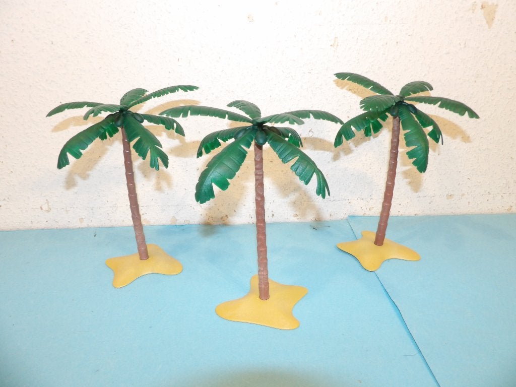 Playmobil 3 palmbomen (2), Ophalen of Verzenden, Zo goed als nieuw, Complete set