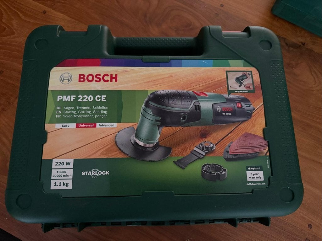 BOSCH PMF 220 CE – Multitool met accessoires ZGAN, Ophalen, Overige typen, Zo goed als nieuw, Bosch groen