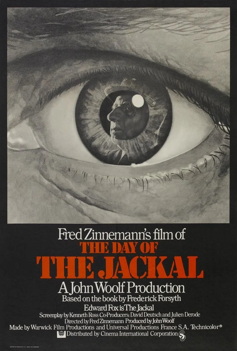 6). The Day of the Jackal regie Fred Zinnemann, Edward Fox., Ophalen of Verzenden, Zo goed als nieuw
