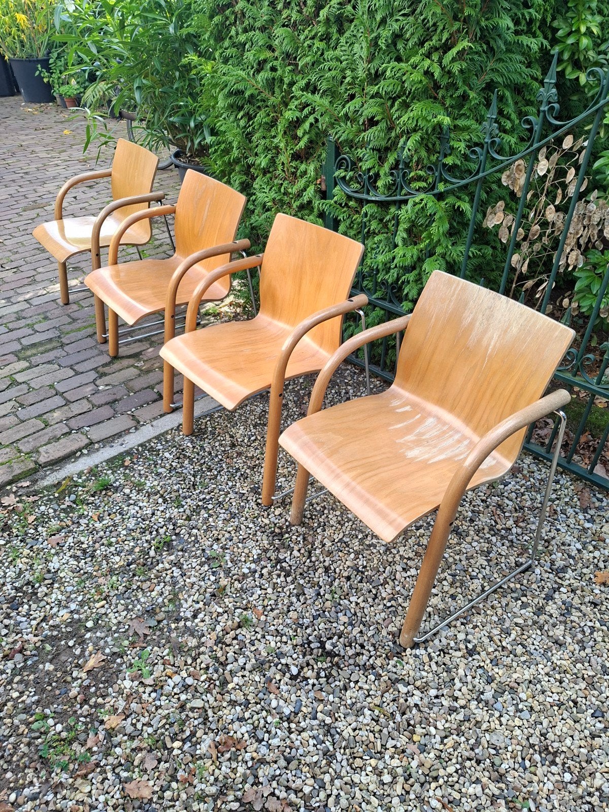 4 orginele Thonet S320 designstoelen, Ophalen of Verzenden
