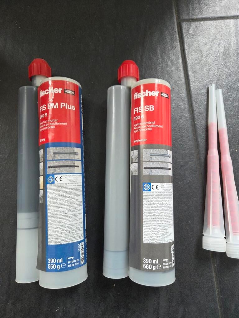 Fischer FIS EM Plus en FIS SB 390 S epoxymortel, Ophalen of Verzenden, Nieuw