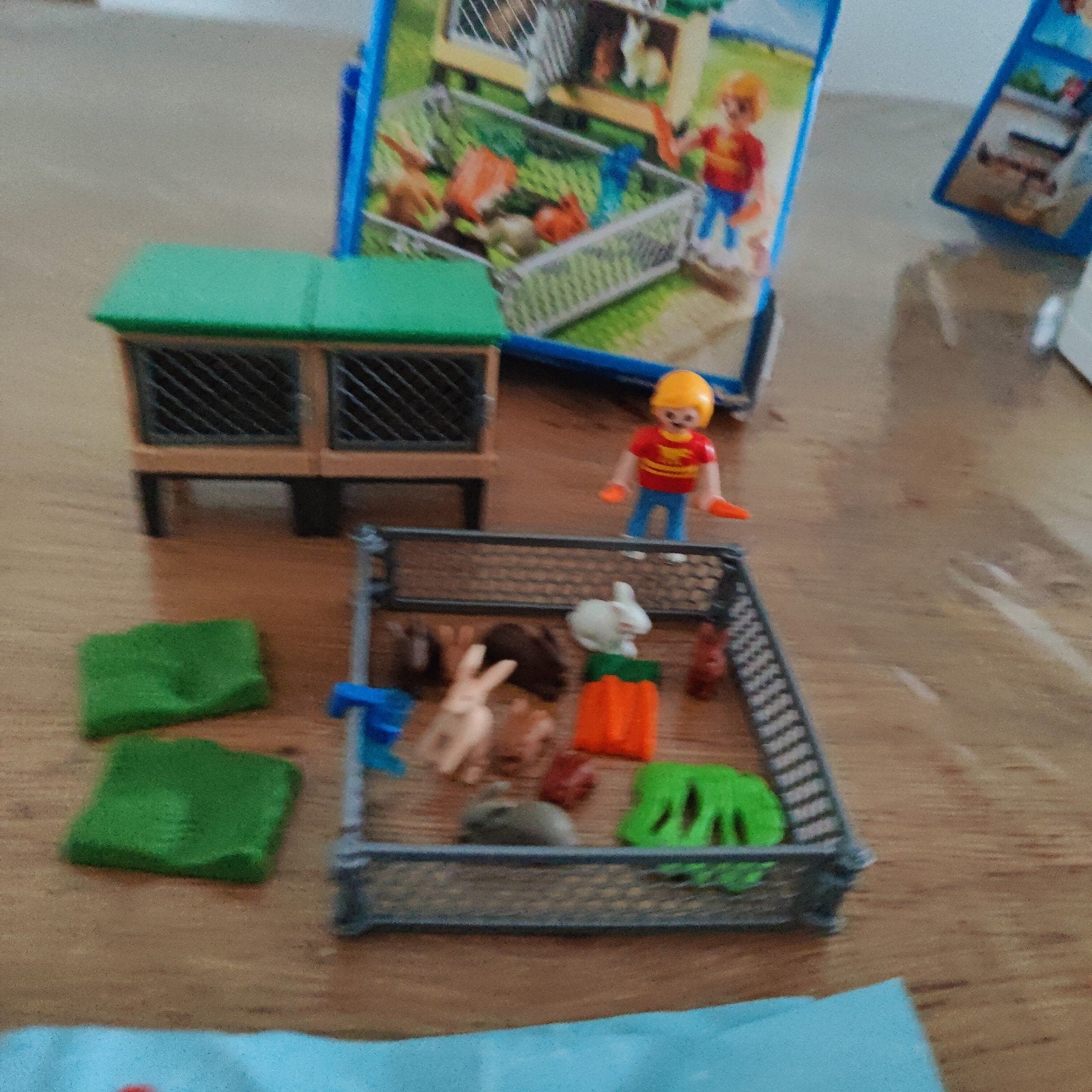 Playmobil Country Konijnenhok met konijnen en figuur 6140, Gebruikt, Complete set, Overige typen, Ophalen of Verzenden