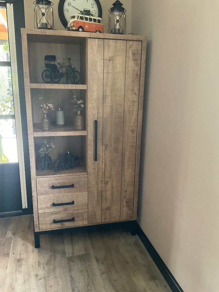 Opbergkast, Ophalen, 50 tot 100 cm, Zo goed als nieuw, Industriële stijl