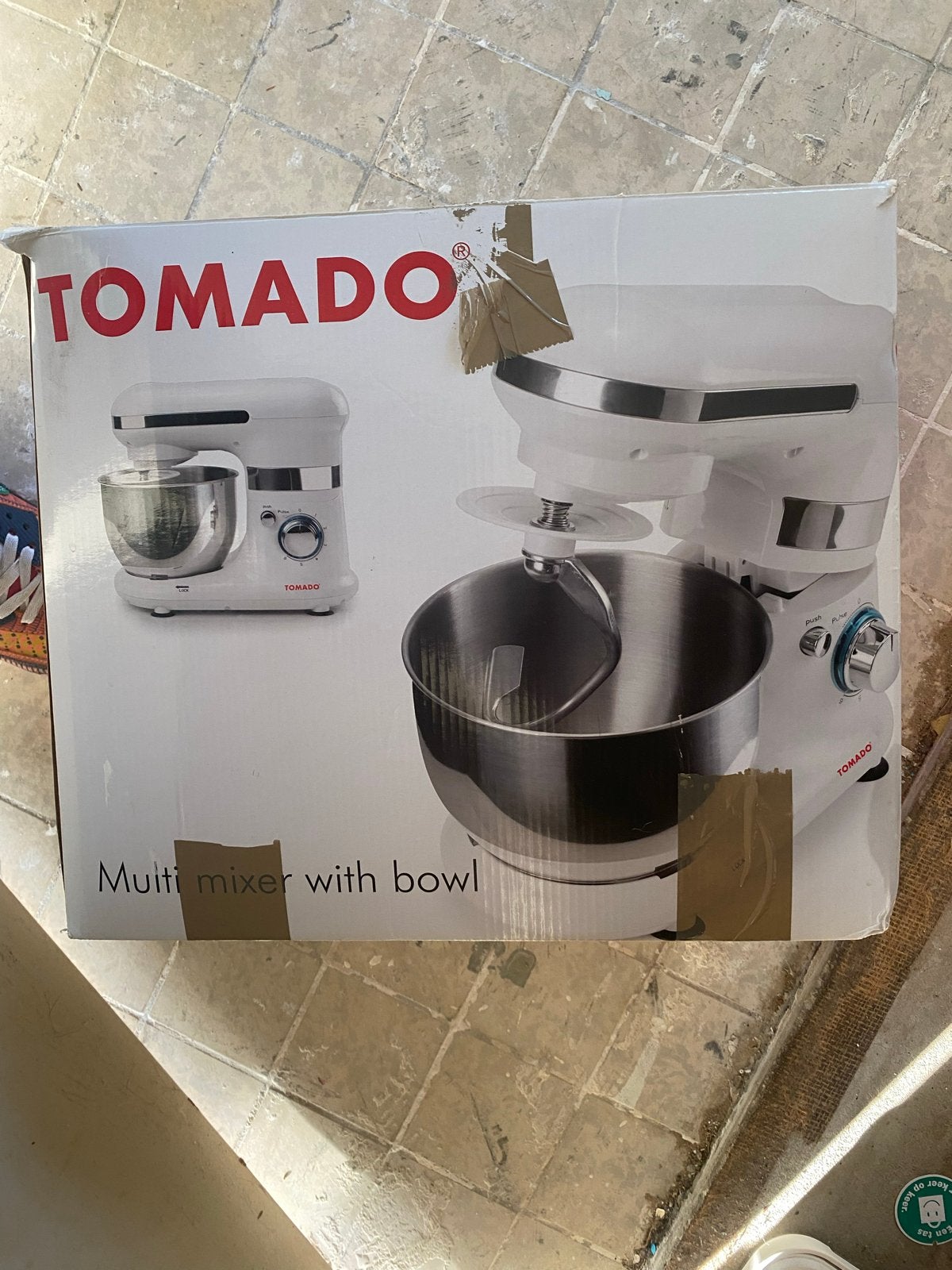 Tomado Multi Mixer met Kom - Nieuw in Doos, 2 tot 3 liter, Verzenden, Nieuw, 3 snelheden of meer