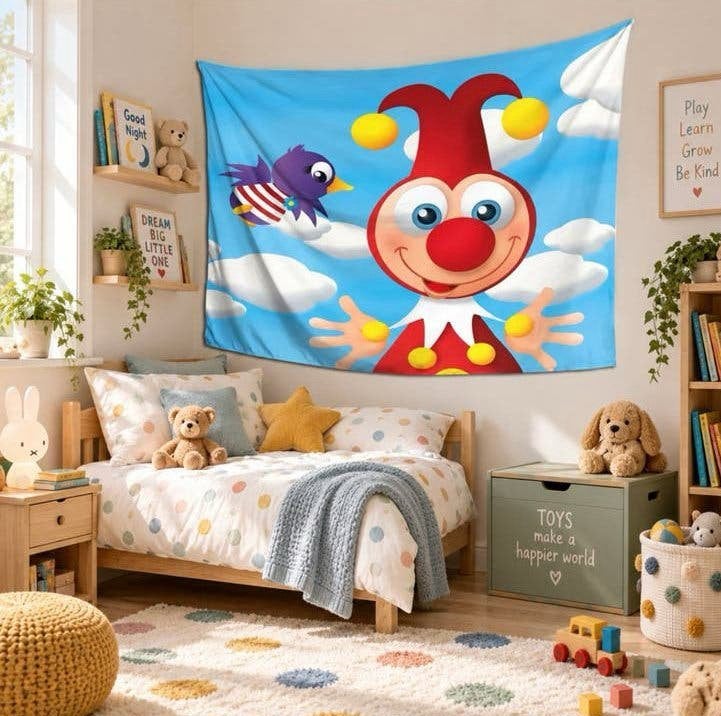 Jokie & Jet wandkleed voor een feestje of kinderkamer, Kinderen en Baby's, Overige merken, Nieuw, Ophalen of Verzenden, Wanddecoratie