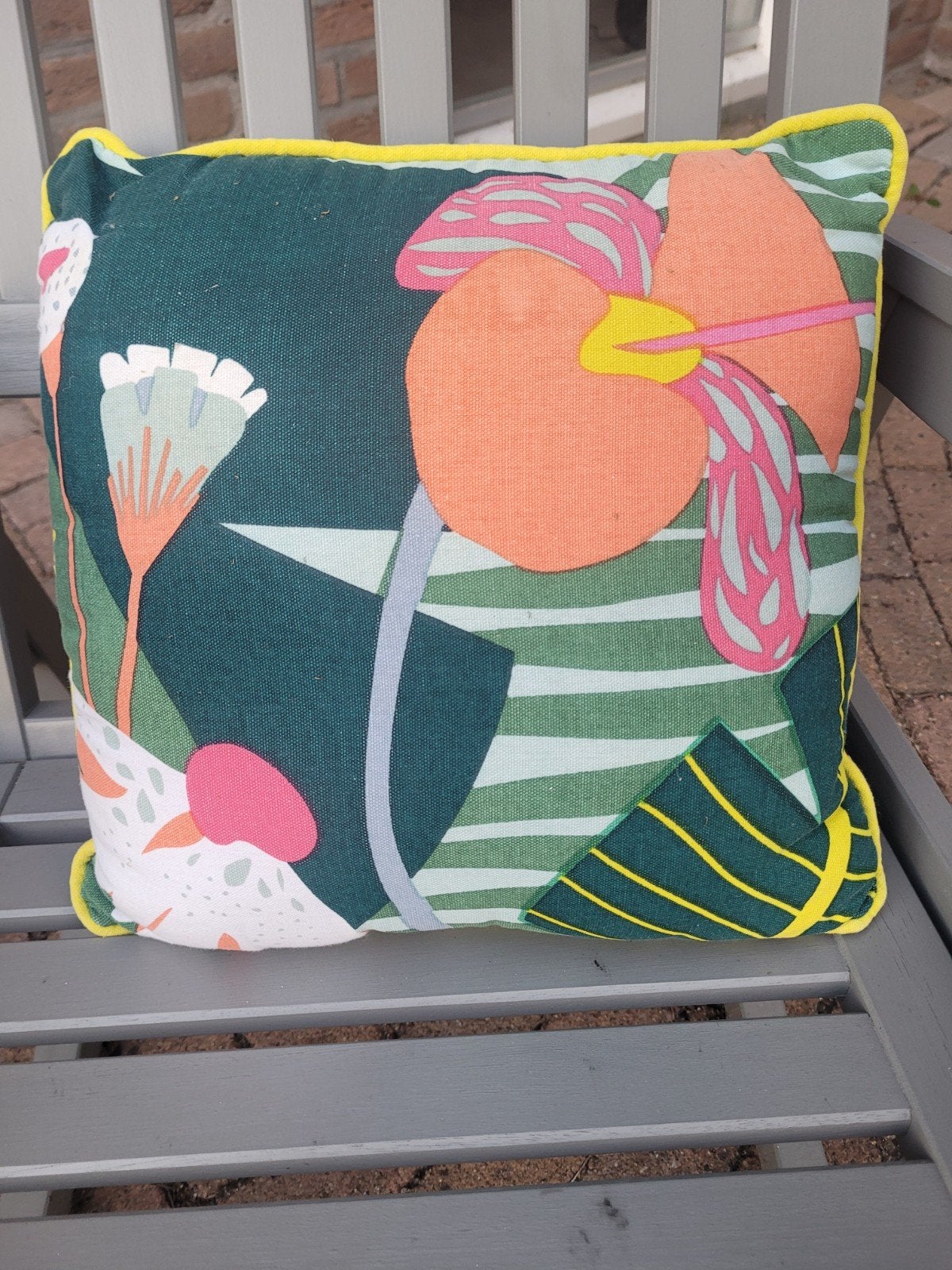 Kussen bloemen, Huis en Inrichting, Woonaccessoires | Kussens, Ophalen of Verzenden, Vierkant