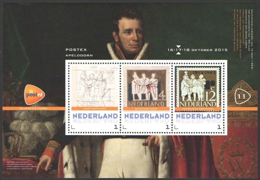 Postzegels Postex Apeldoorn 2015 (11), Ophalen of Verzenden, Na 1940, Postfris