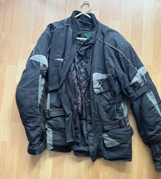 Motorjas Orina met binnenvoering mt L, Motoren, Ophalen, Tweedehands, Jas | textiel