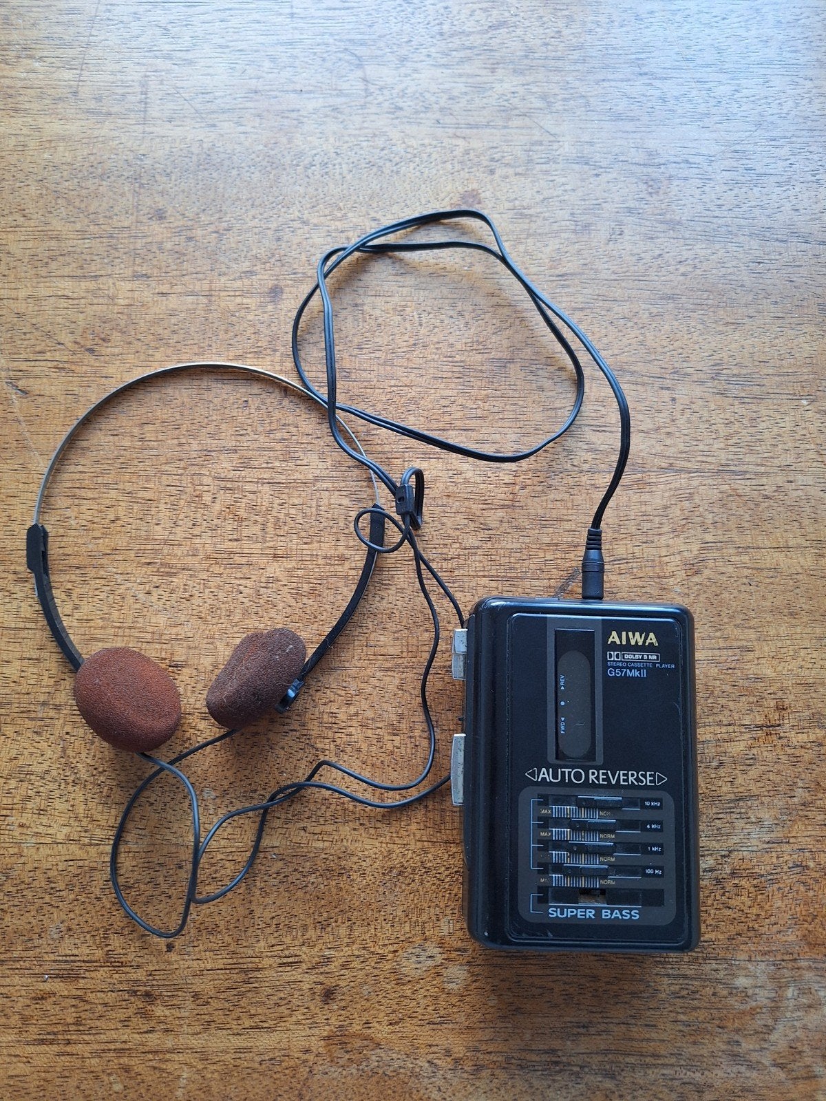 Vintage Aiwa HS-G57 MkII Walkman (1988) - incl. koptelefoon, Ophalen of Verzenden, Walkman