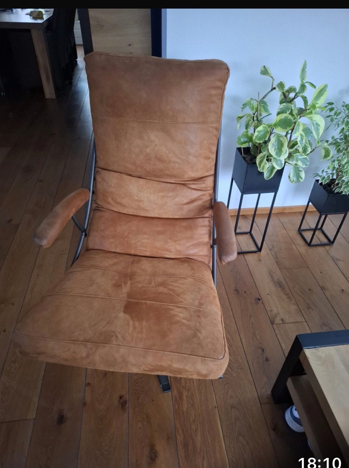 Comfortabele fauteuil, Ophalen, Overige materialen, Gebruikt, Bruin
