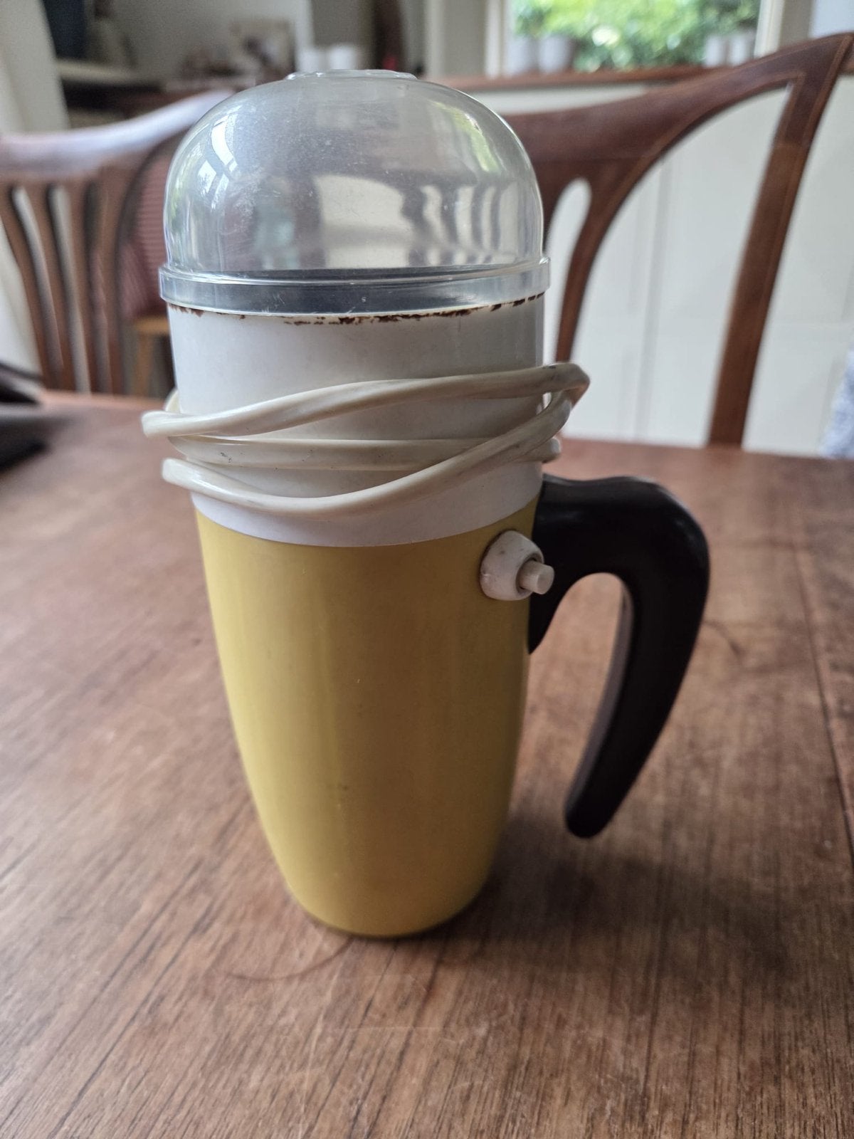 Douwe Egberts Vintage Elektrische Koffiemolen Jaren '70, Ophalen of Verzenden, Gebruikt