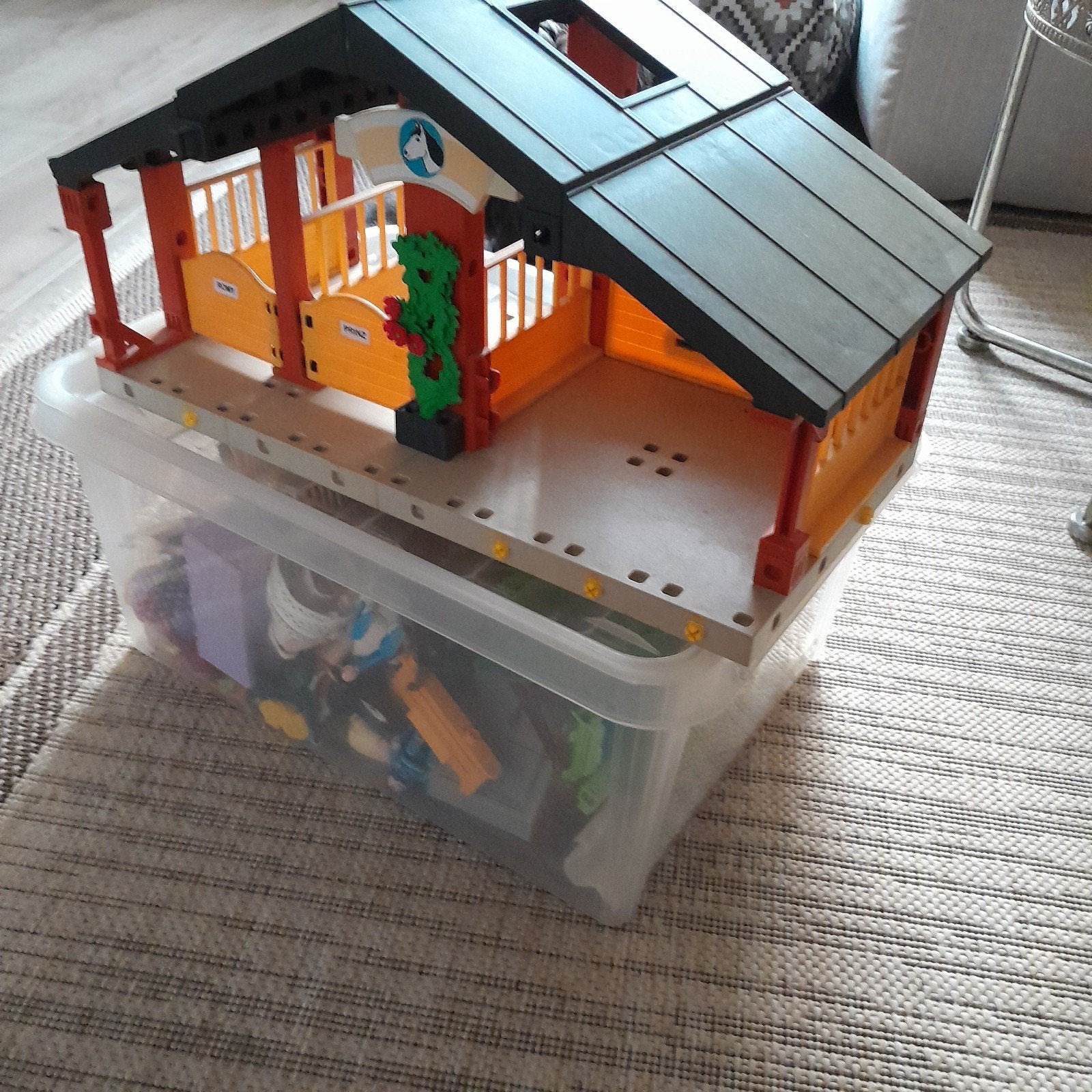 playmobiel Manege en losse stalletjes en toebehoren, Ophalen, Gebruikt