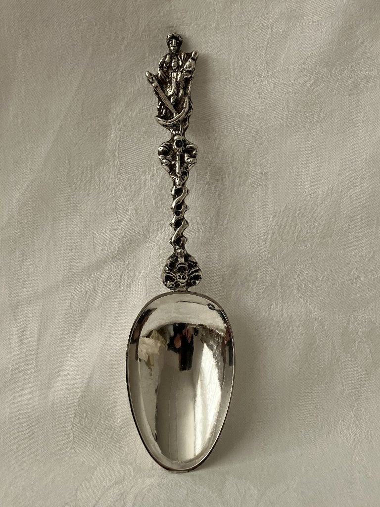Antieke zilveren gelegenheidslepel De Hoop, Antiek en Kunst, Verzenden, Zilver