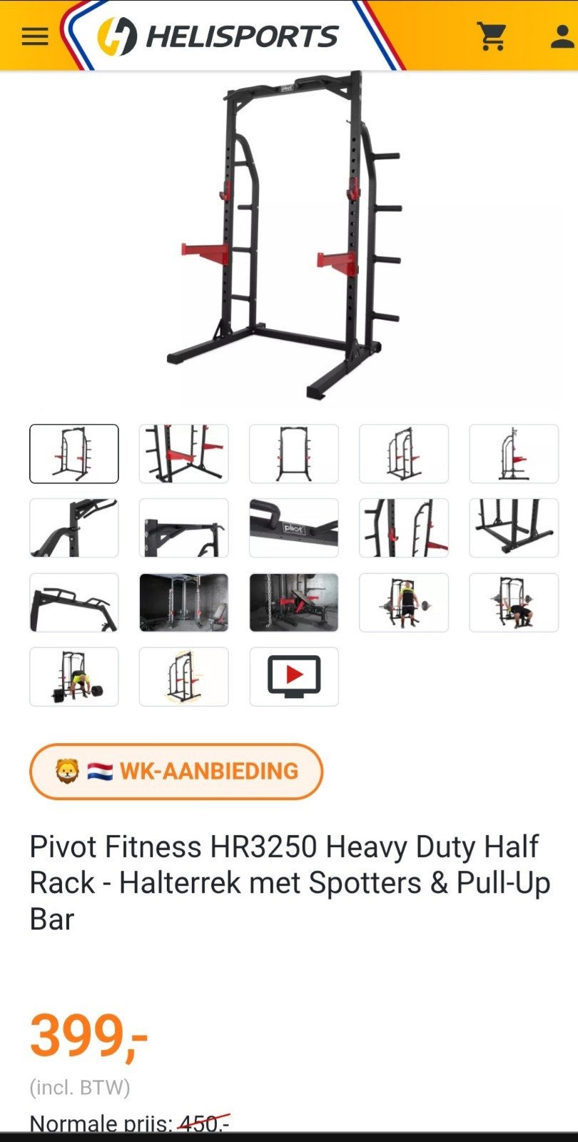 Fitness Squat Rack, multifunctioneel, Ophalen, Zo goed als nieuw, Krachtstation