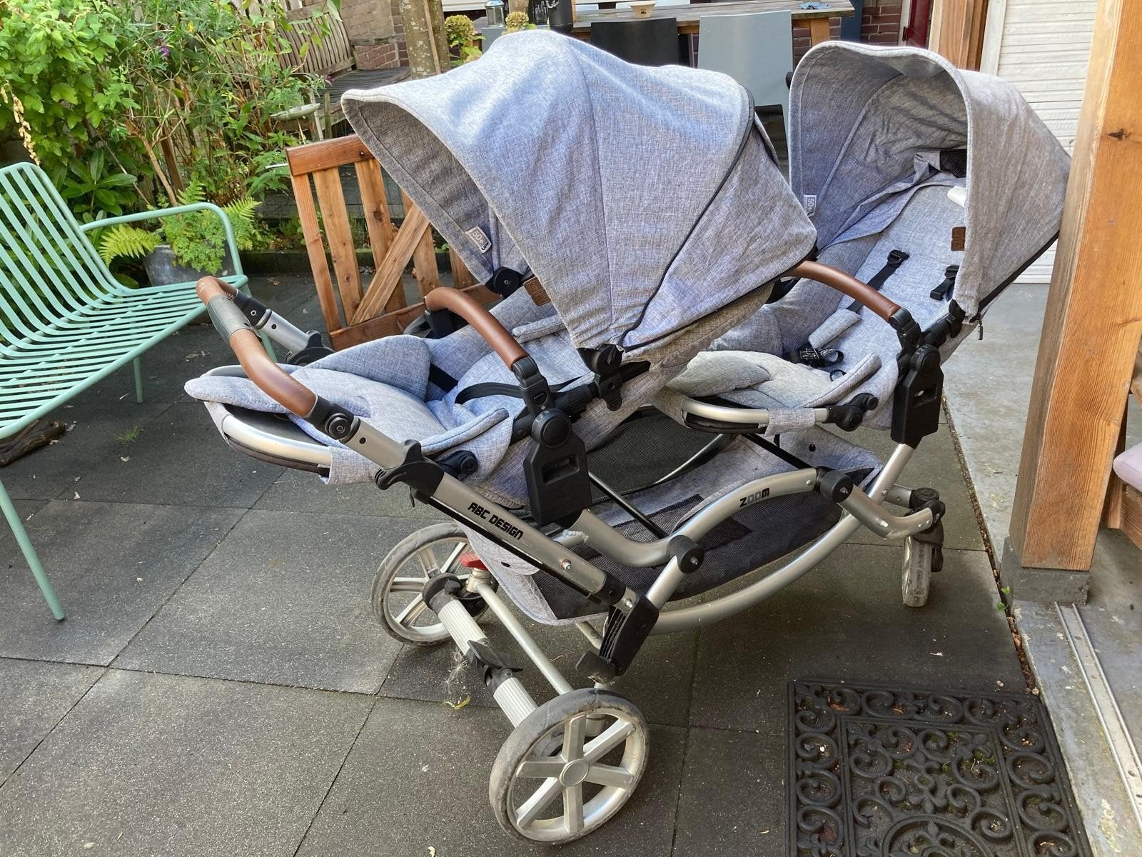 ABC Design Zoom Duowagen, tweeling tweelingwagen kinderwagen, Kinderen en Baby's, Kinderwagens en Combinaties, Gebruikt, Duowagen