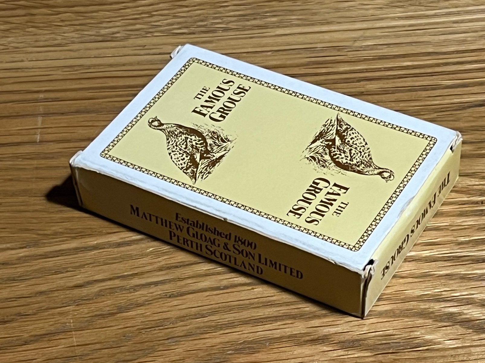 Vintage The Famous Grouse speelkaarten complete set 2 jokers, Verzenden, Zo goed als nieuw, Speelkaart(en)