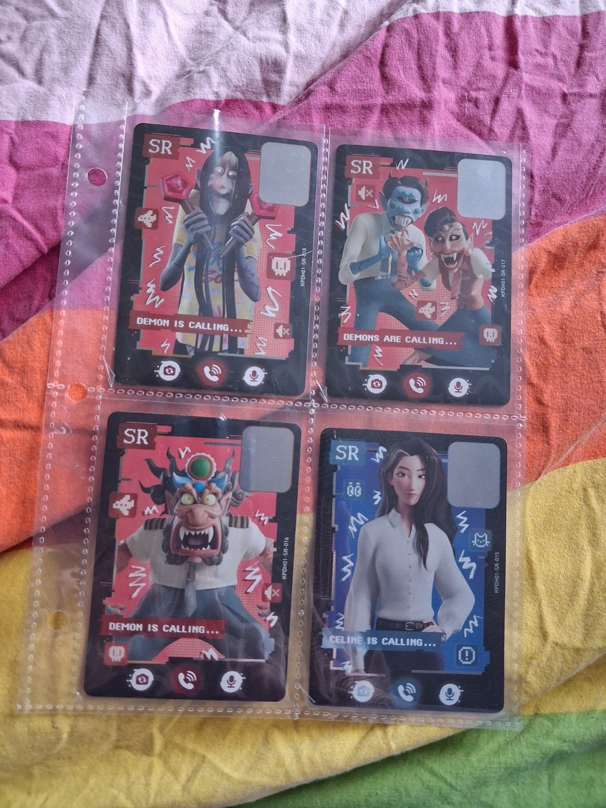kayou trading cards kpop demon hunters tekoop (demons+ander), Ophalen, Nieuw, Meerdere kaarten, Foil