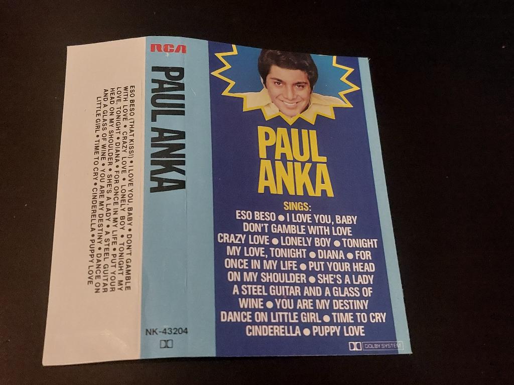 PAUL ANKA - PAUL ANKA (MC), Cd's en Dvd's, Cassettebandjes, Zo goed als nieuw, Origineel, Pop, 1 bandje, Ophalen of Verzenden
