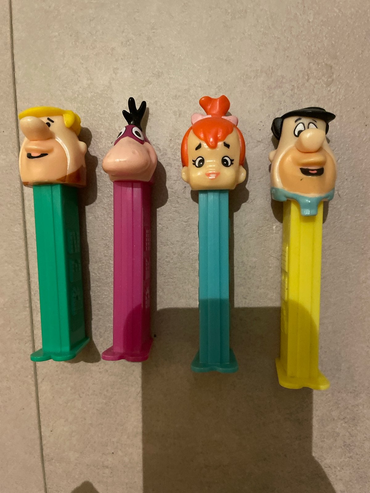 Vintage PEZ The Flintstones dispensers set, Verzamelen, Ophalen, Gebruikt