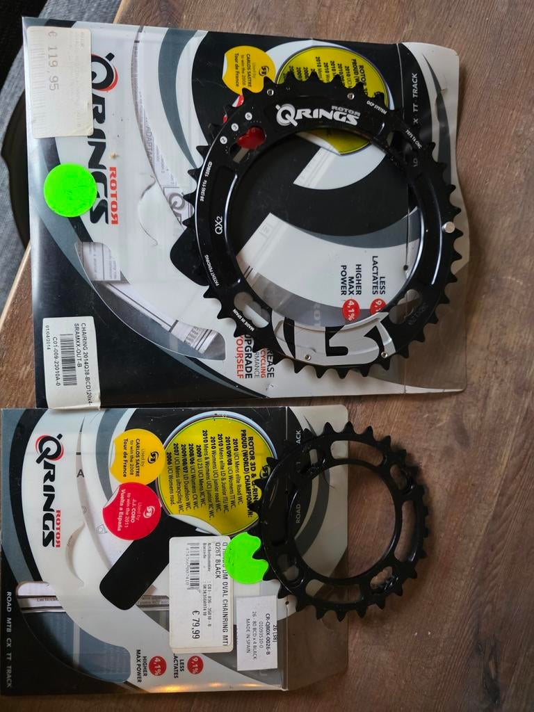 Qrings Oval 38T en 26T Sram fitting NIEUW!!, Ophalen of Verzenden
