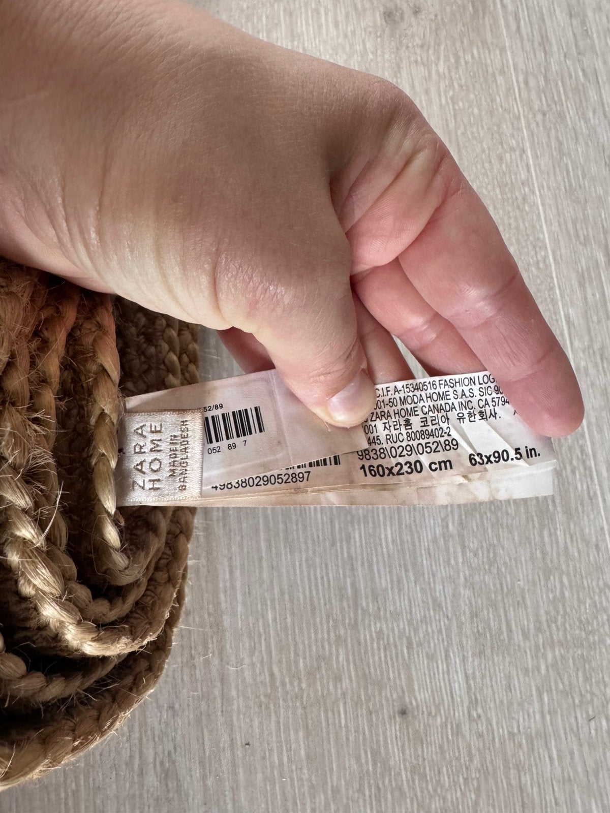 Zara home vloerkleed, Ophalen of Verzenden, Zo goed als nieuw, Tapijt