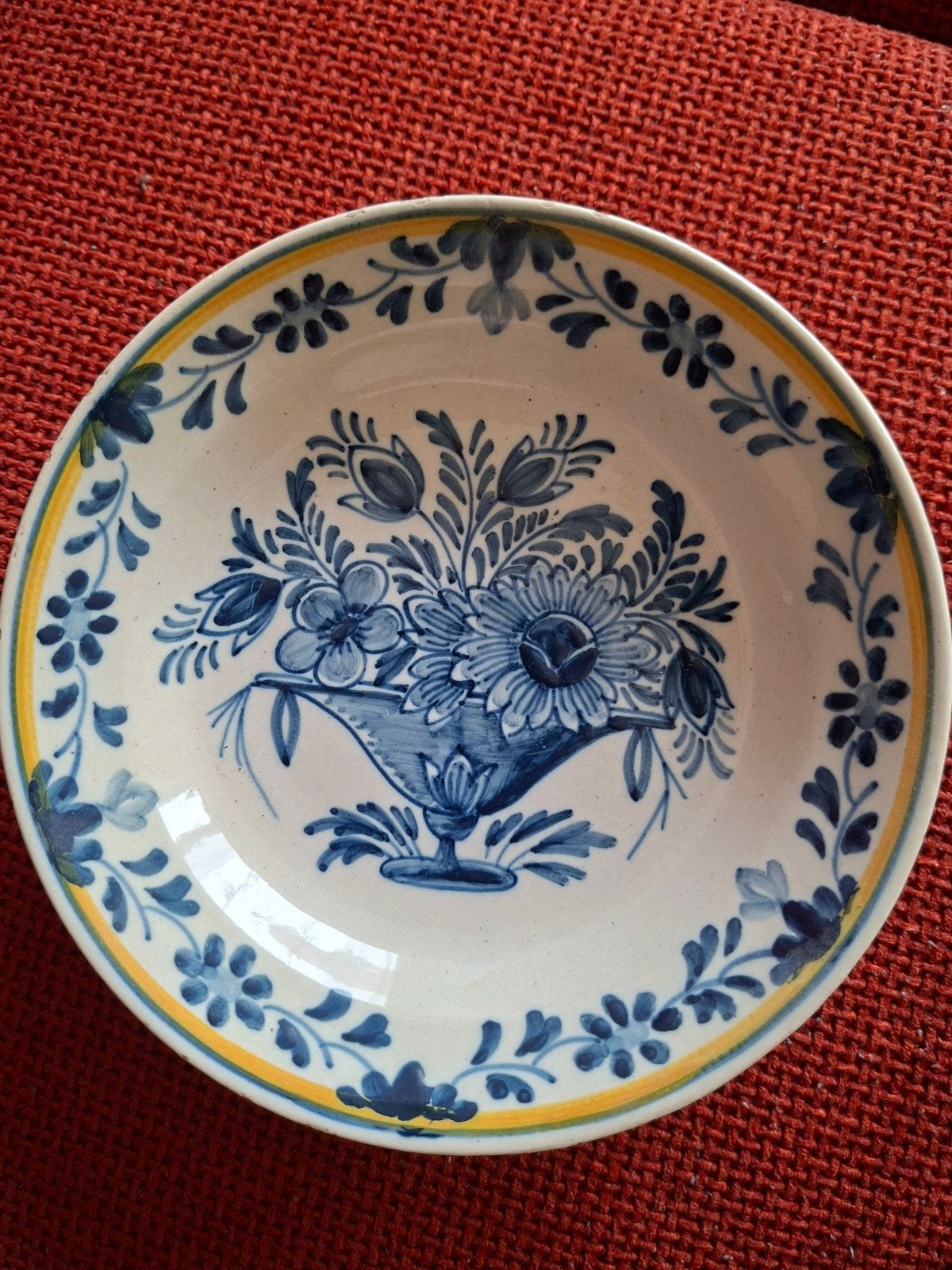 Antiek Delfts Blauw Wandbord - Makkum Tichelaar aardewerk, Antiek en Kunst, Ophalen of Verzenden